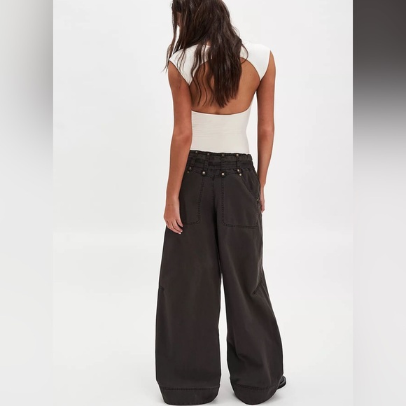 ⭐️NWT Free People Sloane Belted Wide Leg Pants⭐️ - Picture 6 of 11